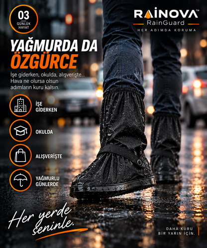 RainGuard Su Geçirmez Ayakkabı Koruyucu